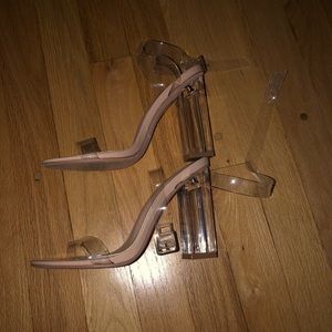 Clear heels